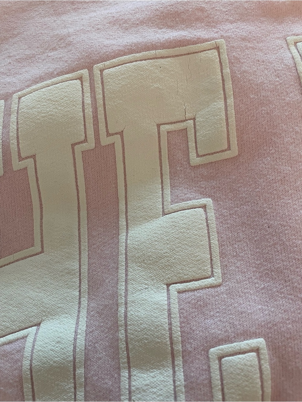 The Bar Varsity Sweatshirt Pink White Large - Picture 3 of 4